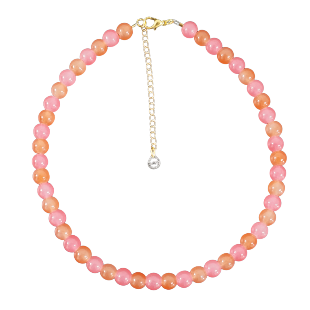 Jelly Necklace - Orange & Pink