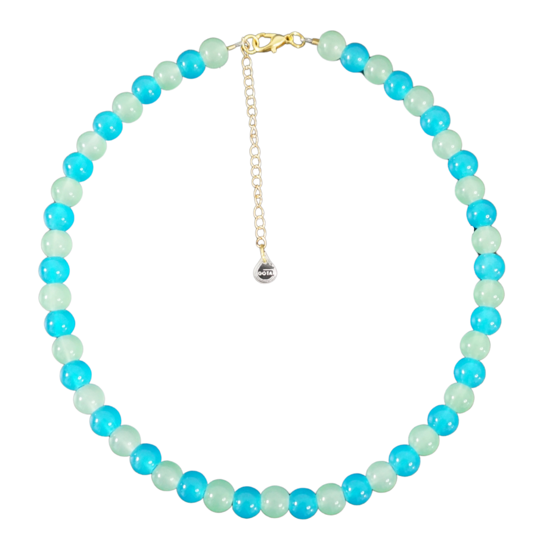 Jelly Necklace - Turquoise & Light Green