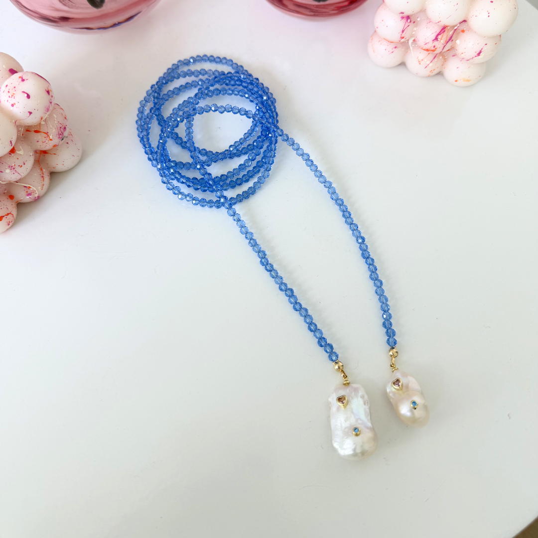 Marea Necklace - Blue Crystal