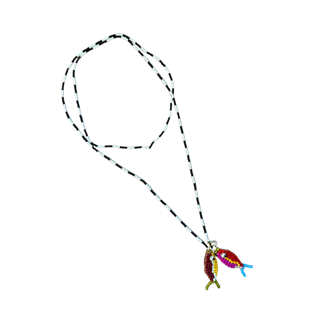 Nemo Necklace XL - Red & Brown