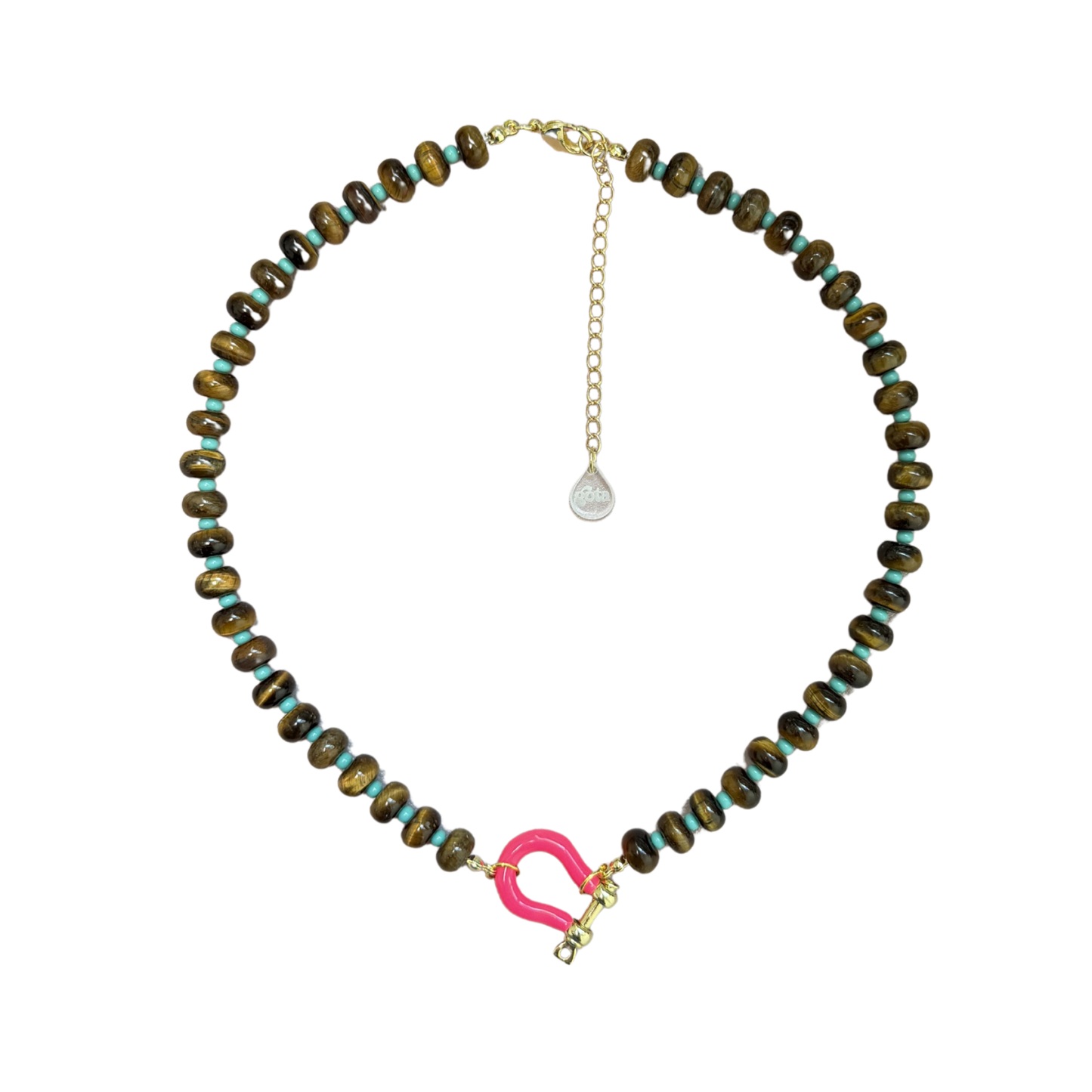 Herradura Necklace - Fucsia
