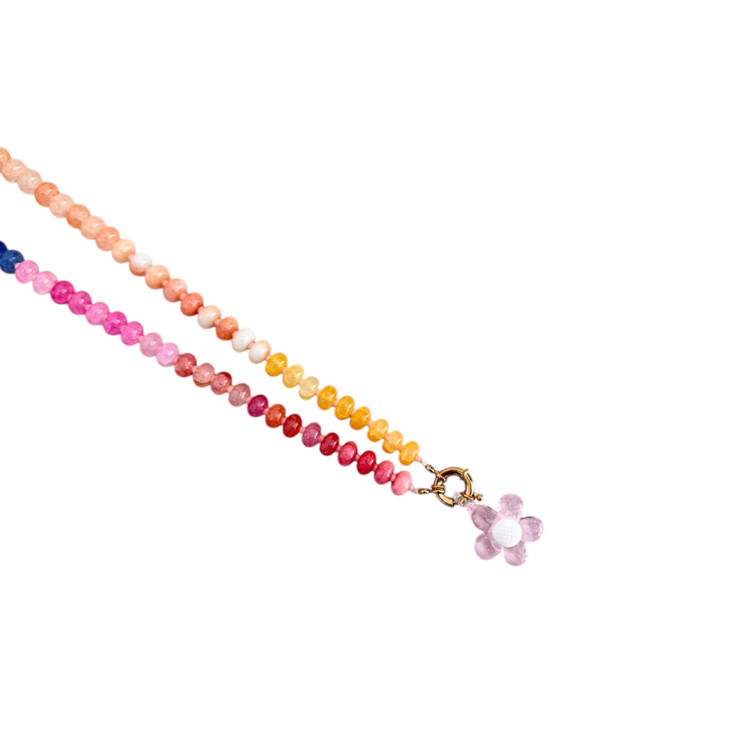 Flora Necklace - Light Pink