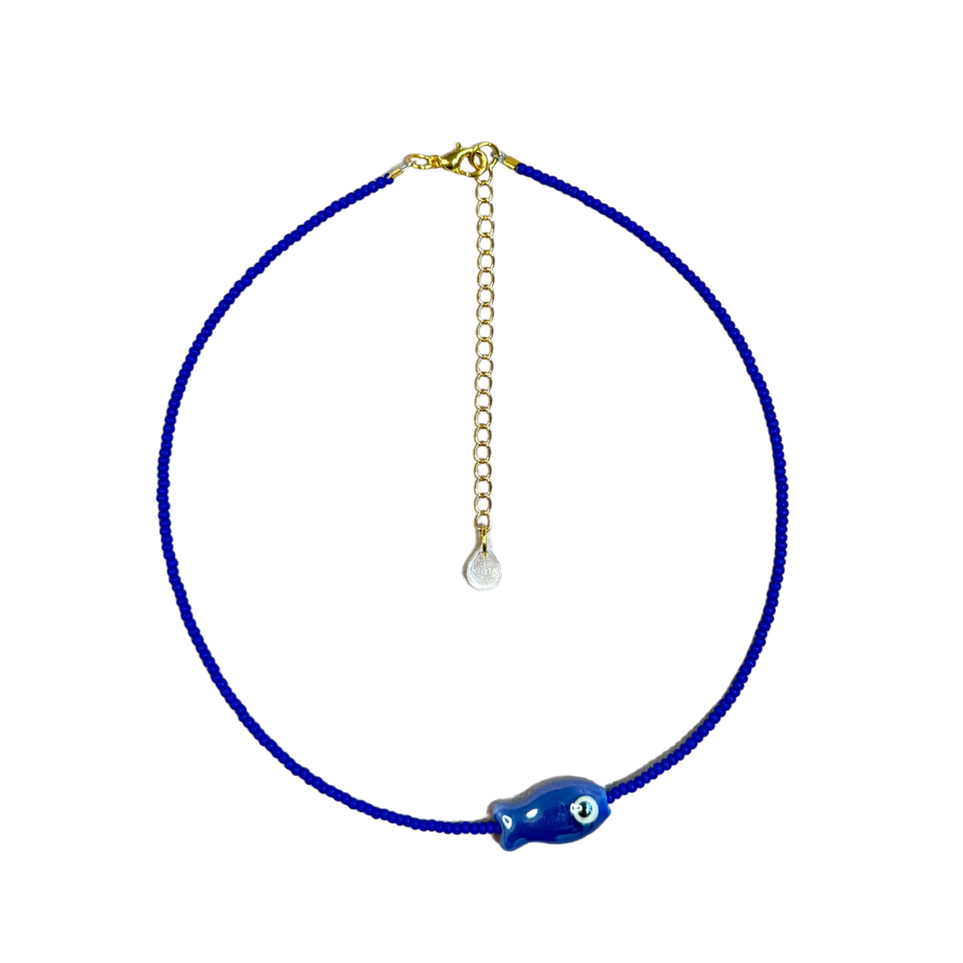 Pescadito Necklace - Blue