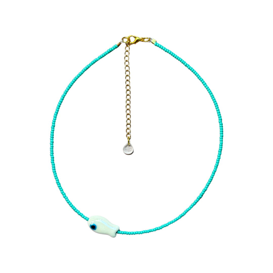 Pescadito Necklace - Turquoise