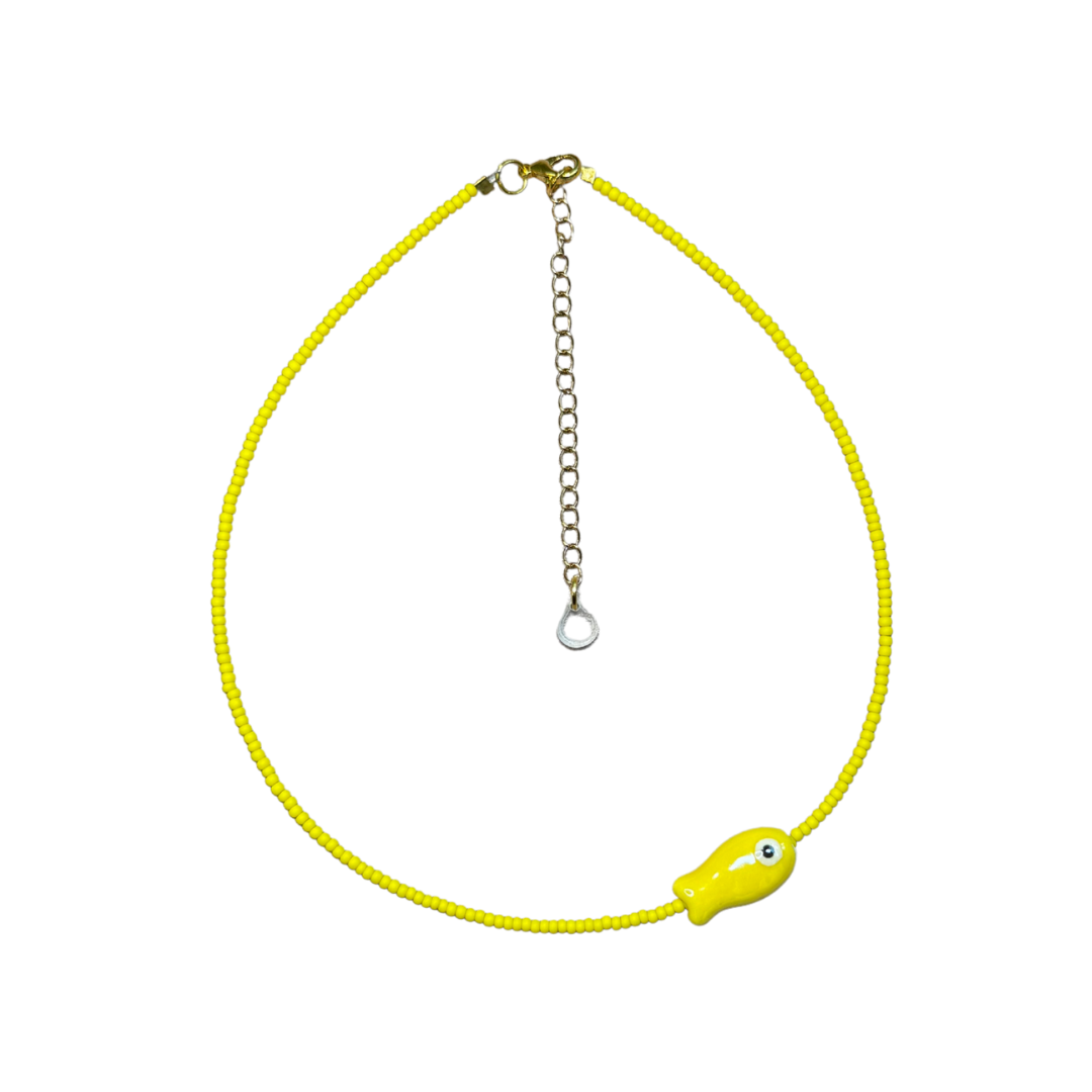 Pescadito Necklace - Yellow