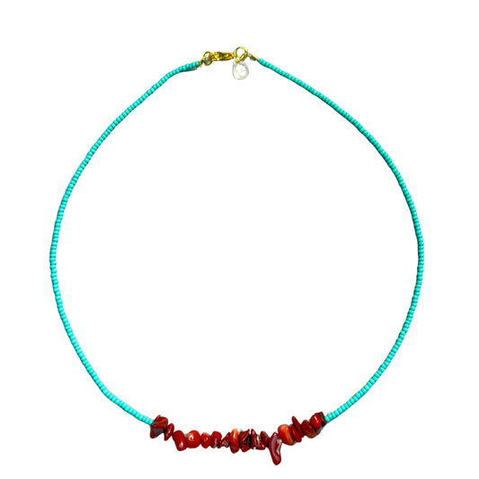 Coralina Necklace - Blue