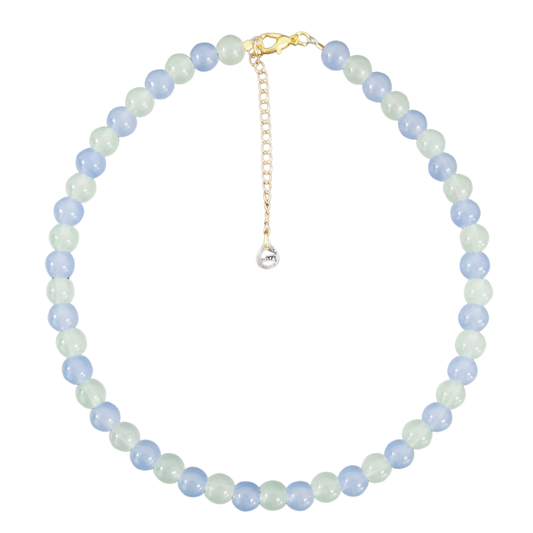 Jelly Necklace - Light Green & Light Blue