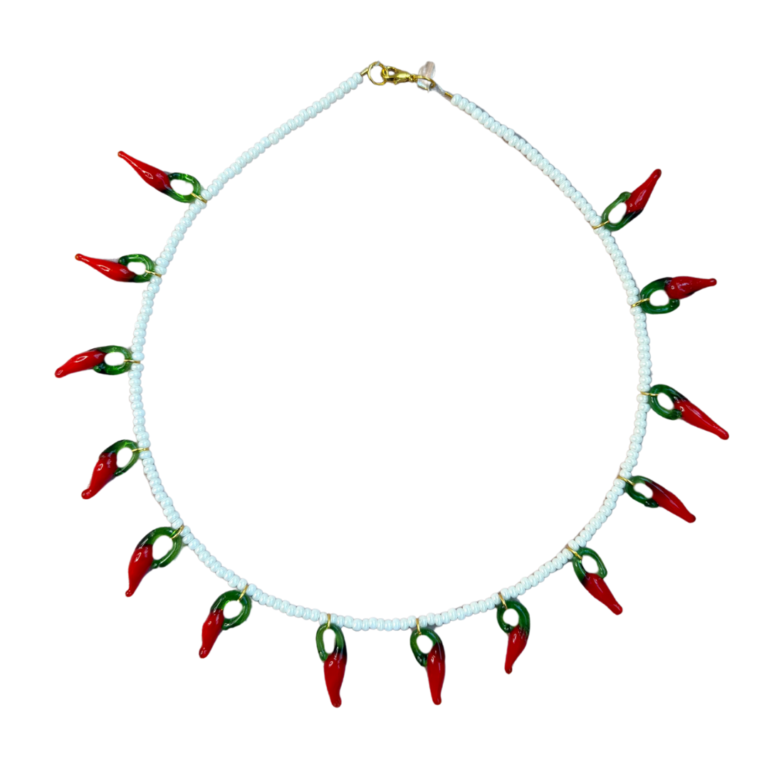 Picante Necklace - White