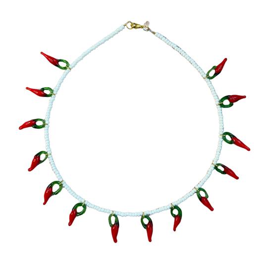 Picante Necklace - White