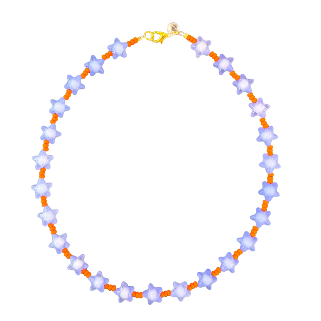Estrellada Necklace - Dark Purple