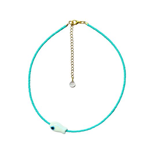 Pescadito Necklace - Turquoise