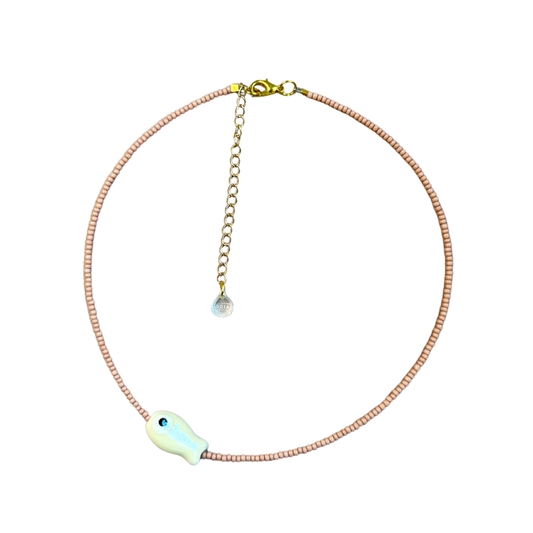 Pescadito Necklace - Pale Pink