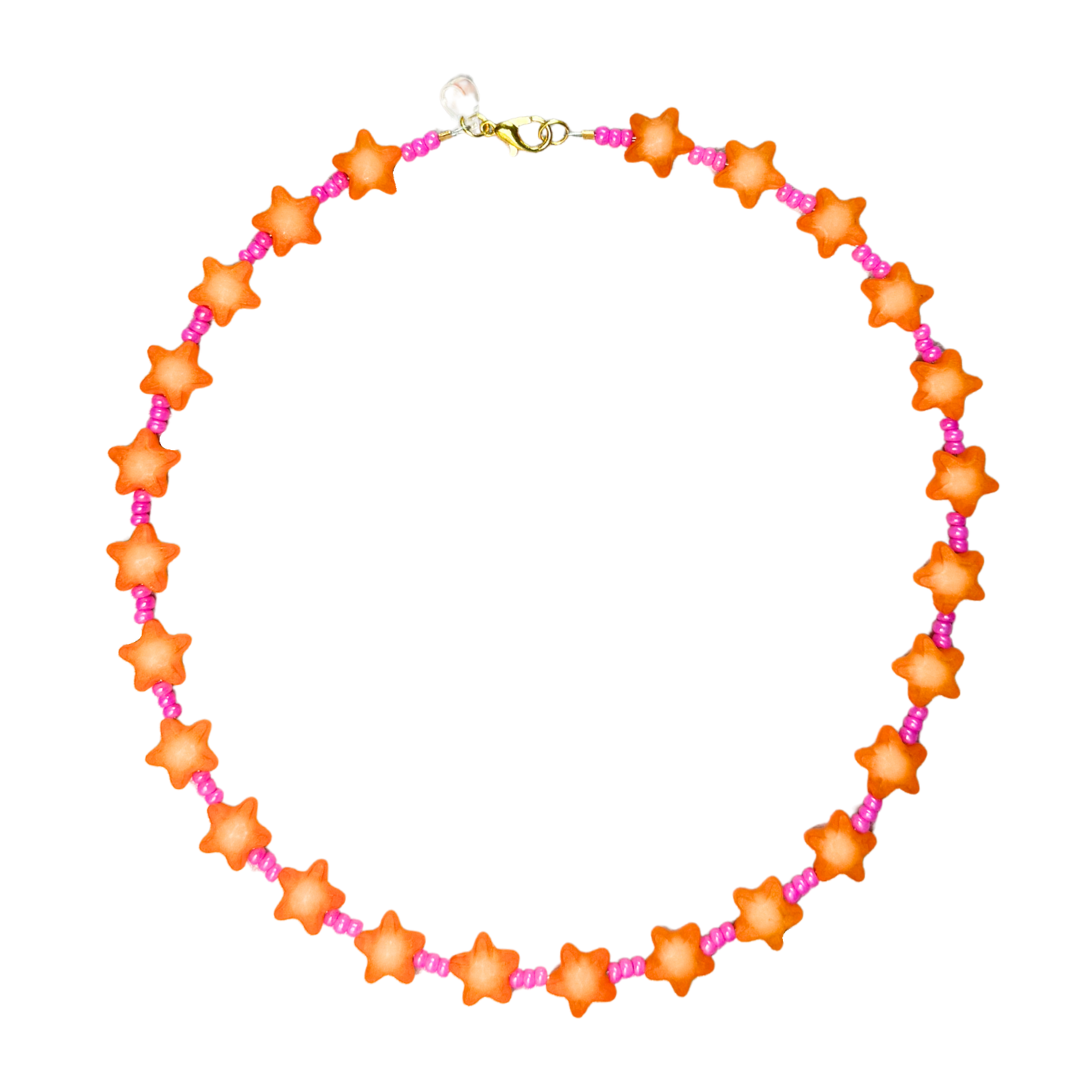 Estrellada Necklace - Orange