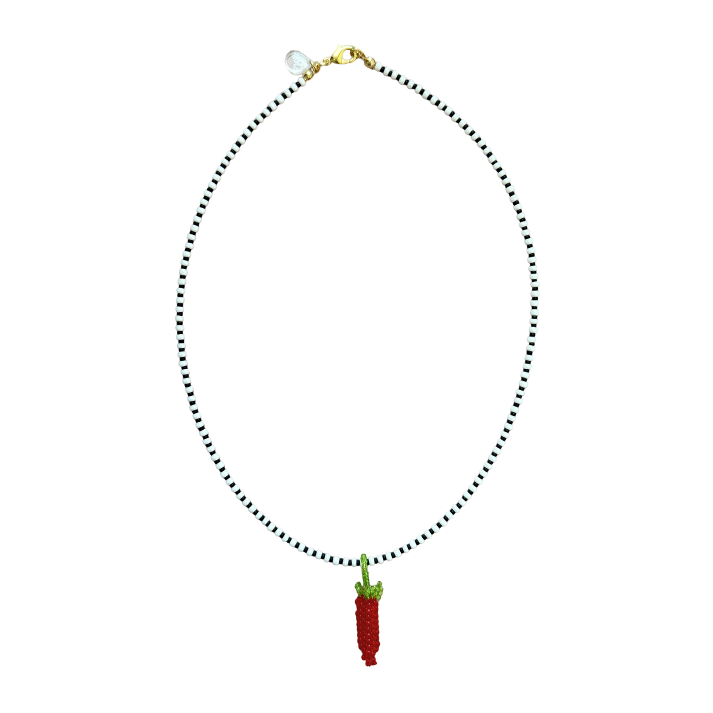 Mini Chili Beaded Necklace
