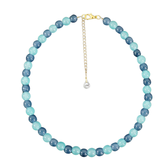 Jelly Necklace - Blue & Baby Blue