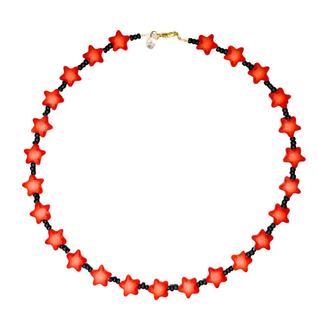 Estrellada Necklace - Red