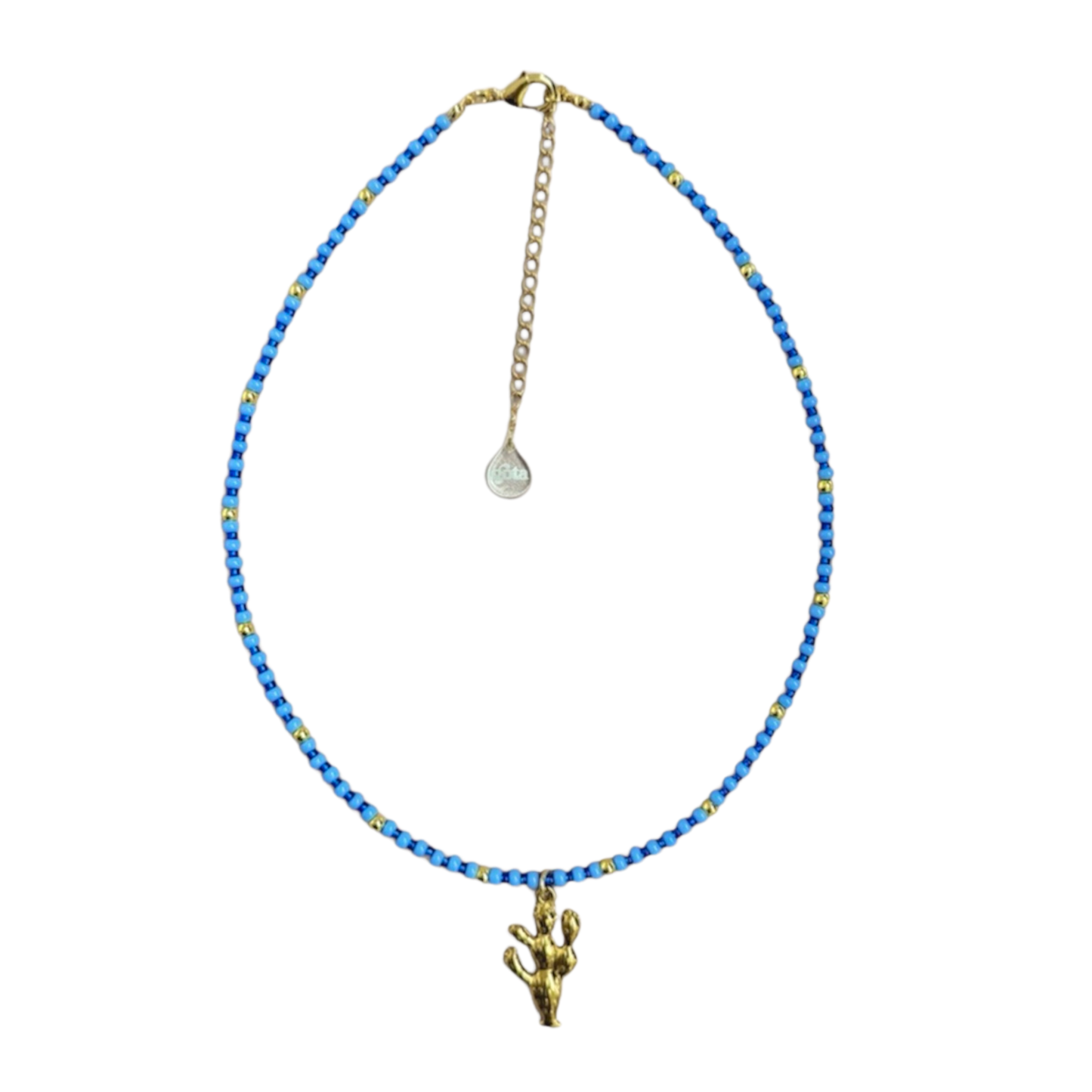 Cactus Necklace - Blue